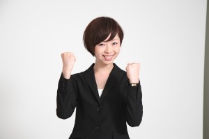 ２ガッツポーズ