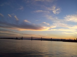 夕方の小名浜港